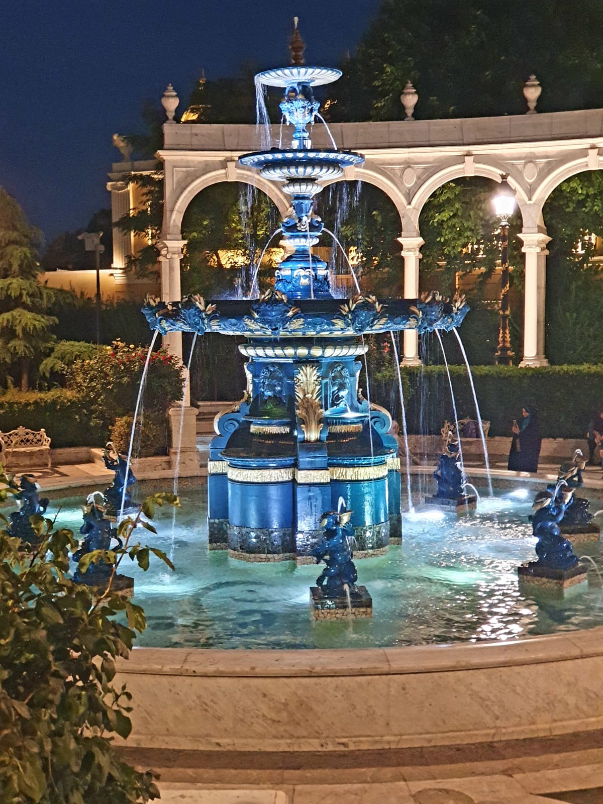 The Philharmonic Fountain in Philharmonic Garden, İçərişəhər, Baku, Azerbaijan